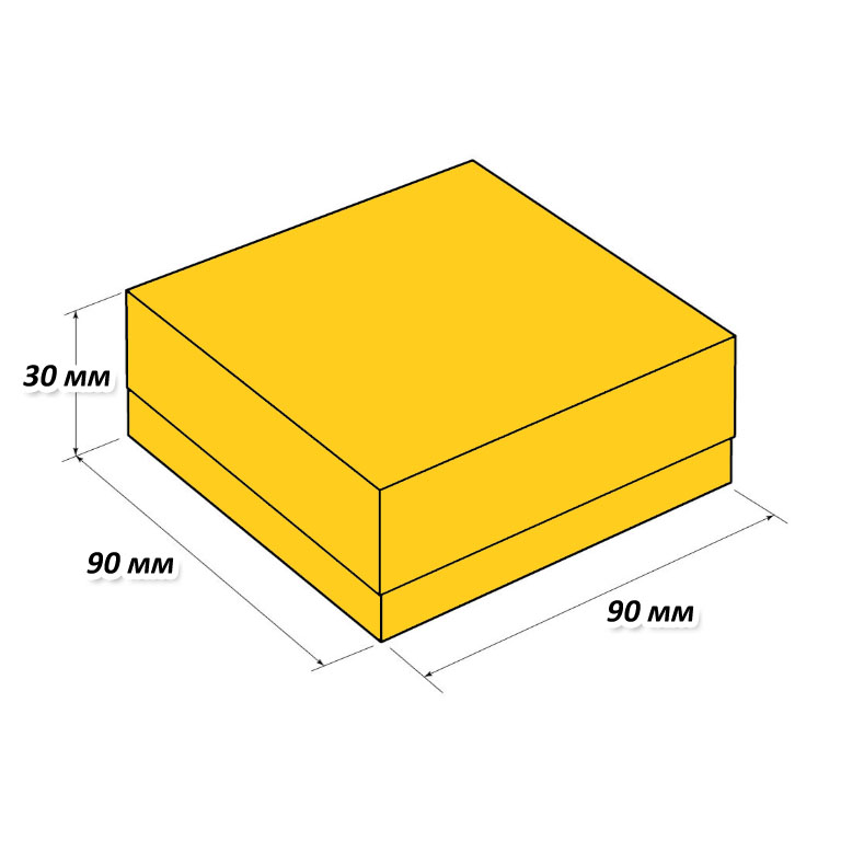 Коробка крышка-дно, размер 90*90*30 мм