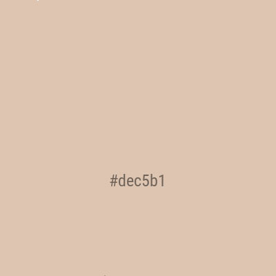 Цвет #dec5b1