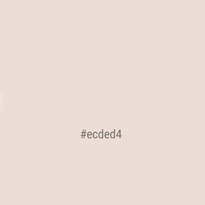 Цвет #ecded4